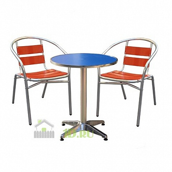 Комплект С-011 из искусственного ротанга 2 кресло столик